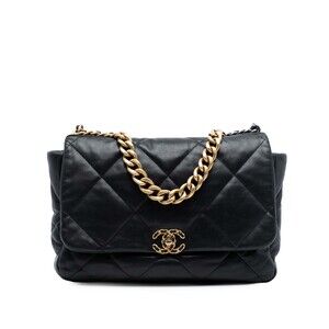 Pre-Loved Chanel Maxi Lambskin 19 Flap